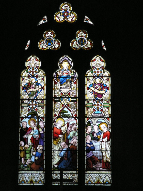 Stained glass window dedicated by Thomas Pumptre Methuen