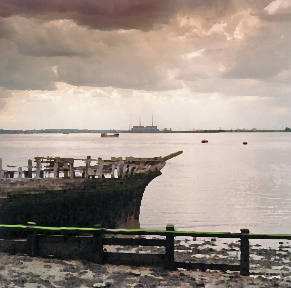 Photograph of The Thames fom Cliffe Fort, Kent