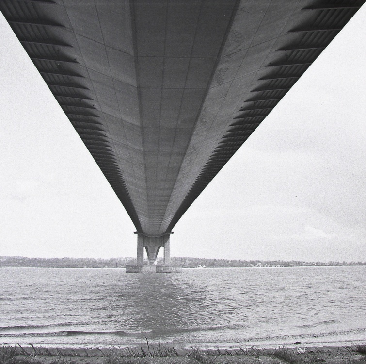 Humber bridge from below photo by Mick Carver