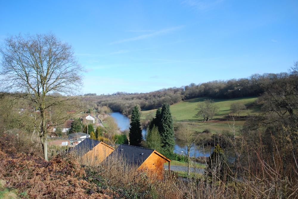 View from the train just before Highley