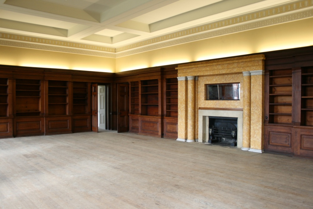 Belsay hall the library