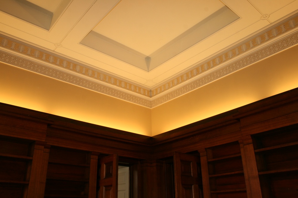 Belsay hall the library