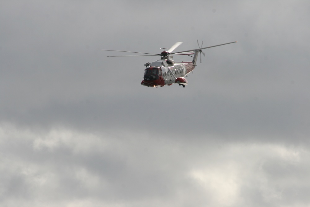 Craster RNLI helcopter training