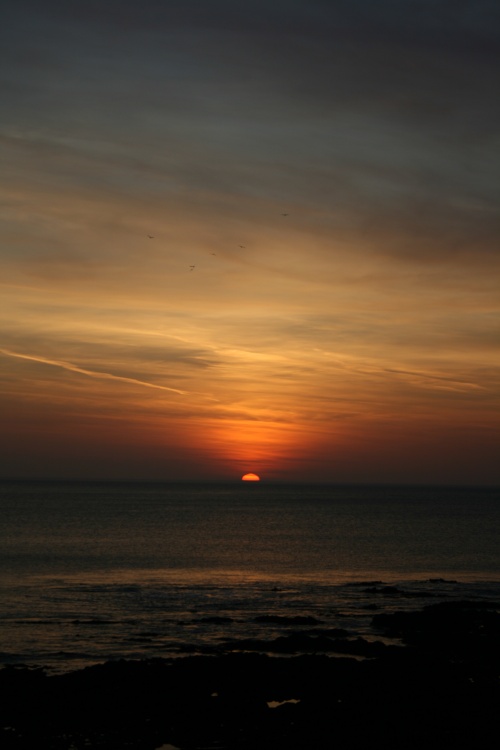 Sun Setting over Cardigan Bay
