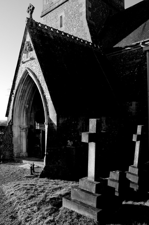 Church rear door - Midgham