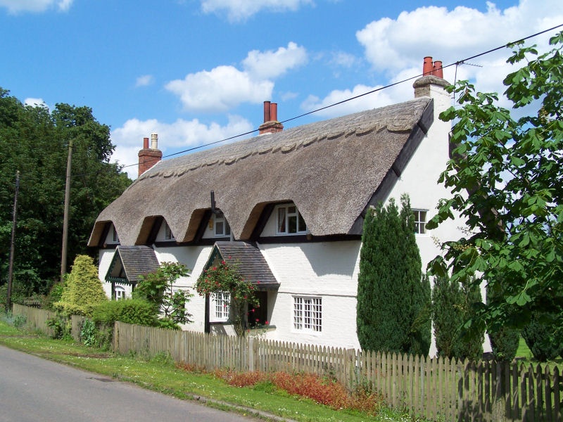 Photograph of Thatched Cottage in Calke, Derbyshire