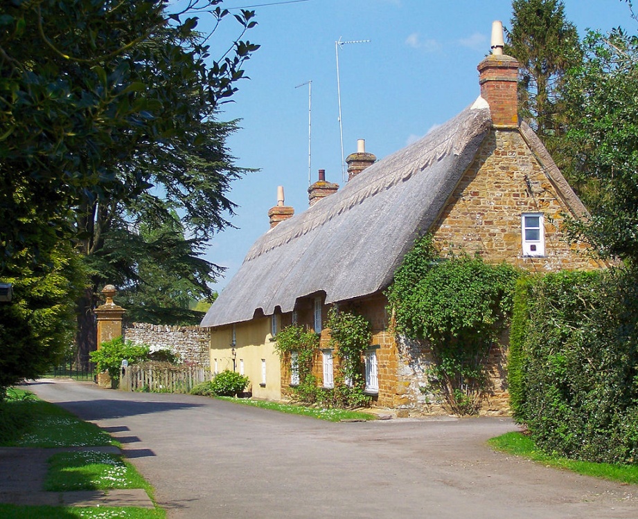 Cottages in Cottesbrooke Village, Northamptonshire