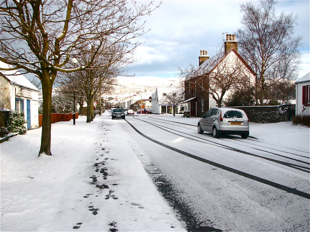 Ladysmith Street in the snow