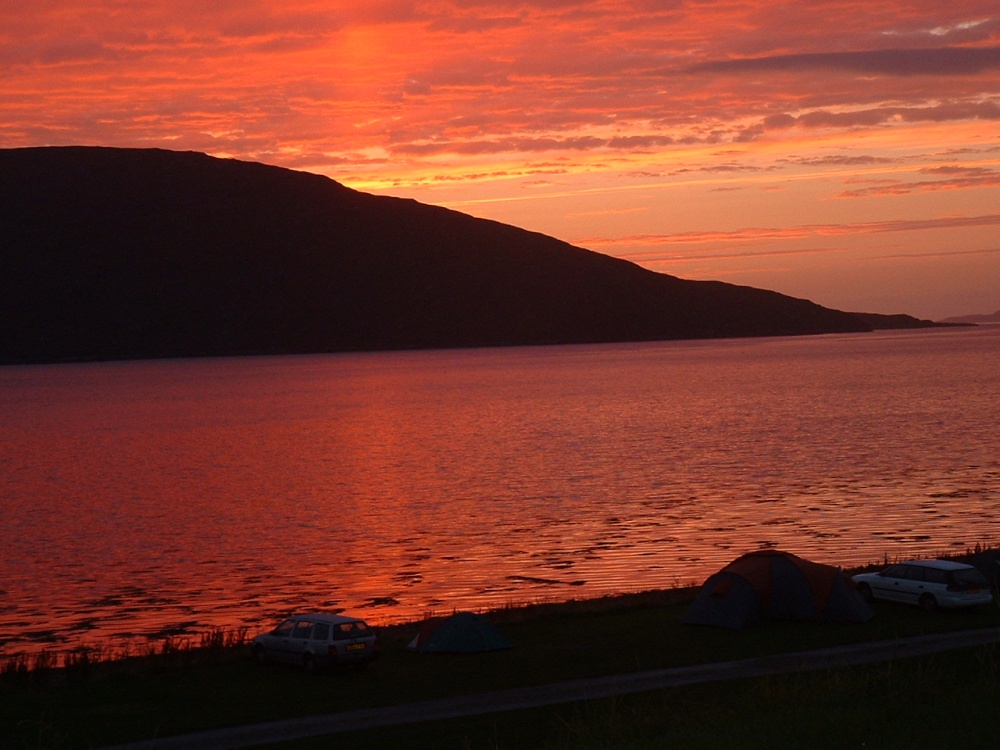 Wonderful sunset over Lochbroom and the Summer Isles