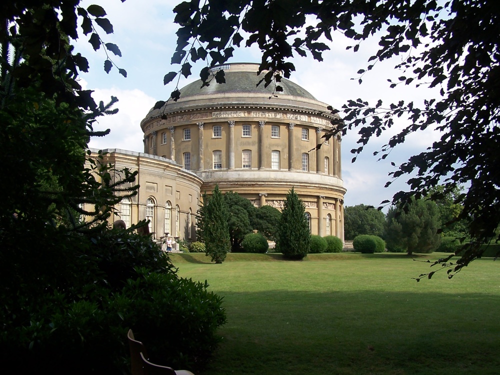 Photograph of Ickworth House through the tree's