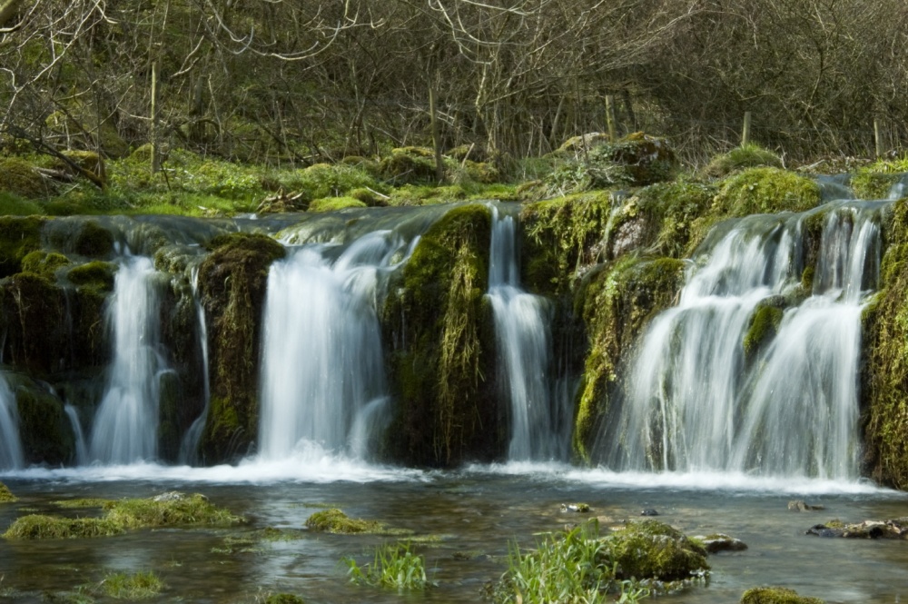 Waterfall on the Lathkill River, Lathkill Dale photo by Ruth Barnes