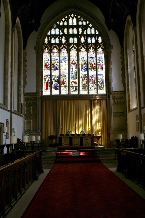 Inside Cromer Parish Church..