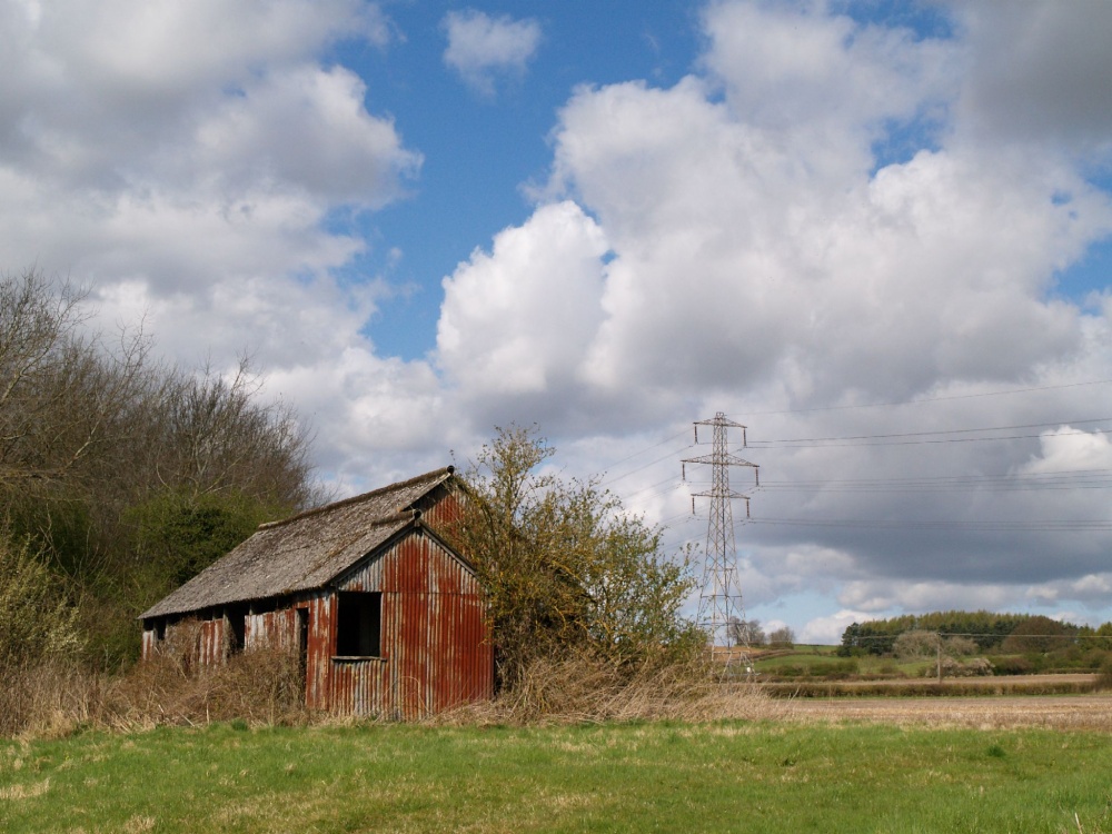A pleasing view of farmland, Thenford, Northants