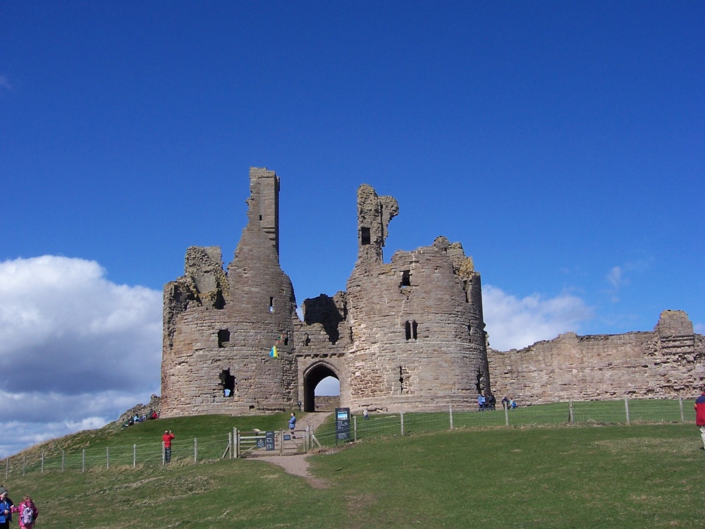 Approaching Dunstanburgh Castle from Craster