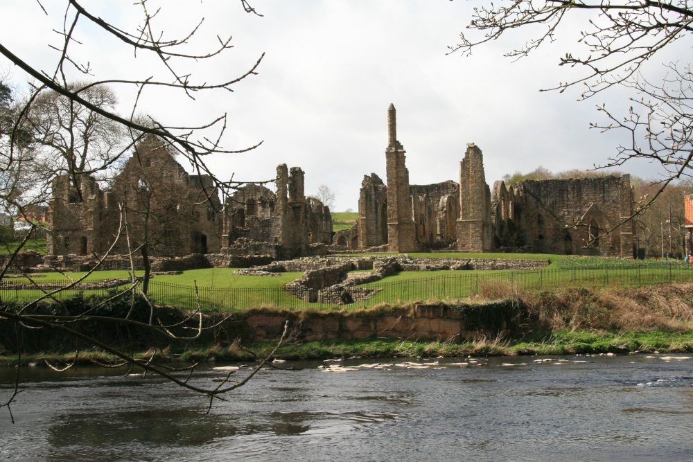 A view of Finchale Priory from the River Wear