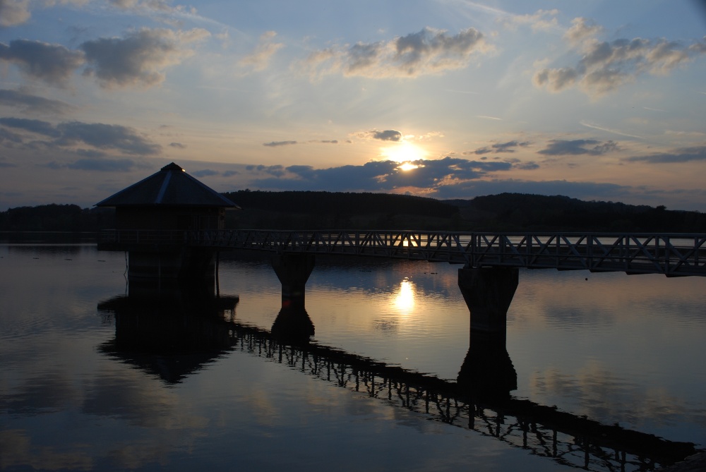 Photograph of Cropston Reservoir sunset