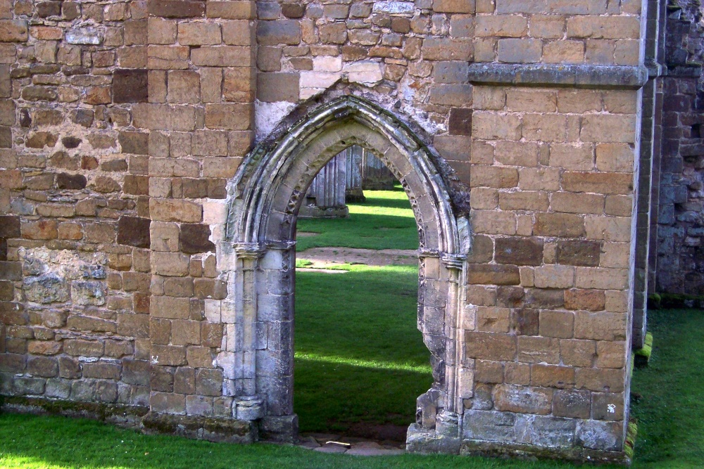 Gothic Arch doorway at Rievaulx Abbey