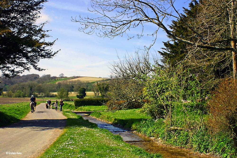 Photograph of The River Cerne in Dorset