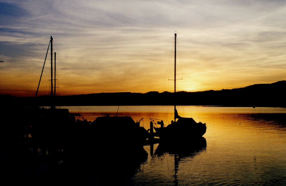 Photograph of Windermere sunset.