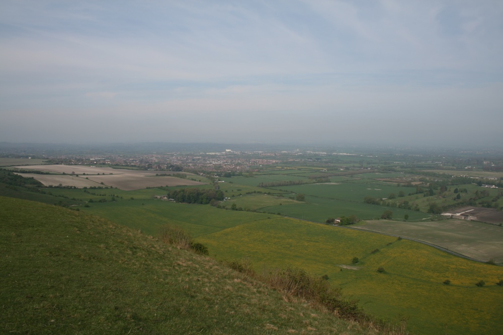 Photograph of Westbury from the White Horse