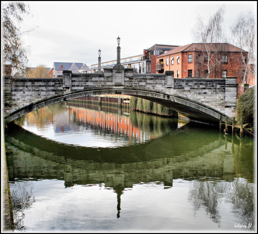 Photograph of Whitefriar's Bridge over the River Wensum