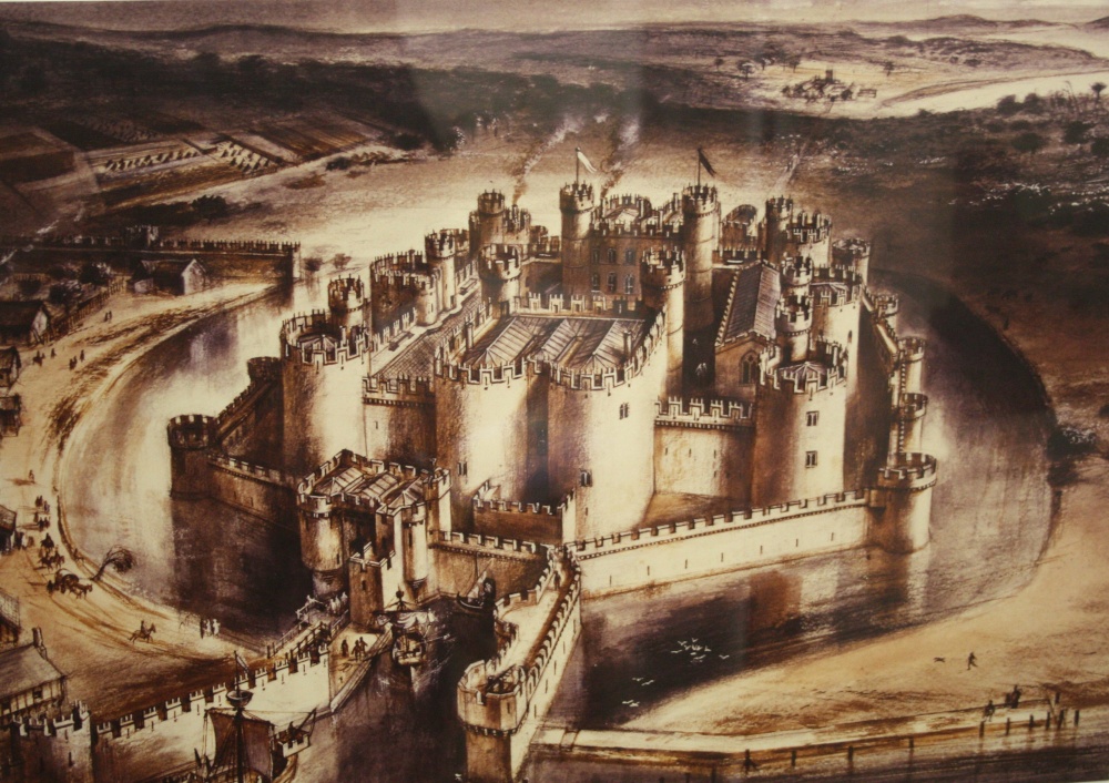 Beaumaris Castle, as it was.