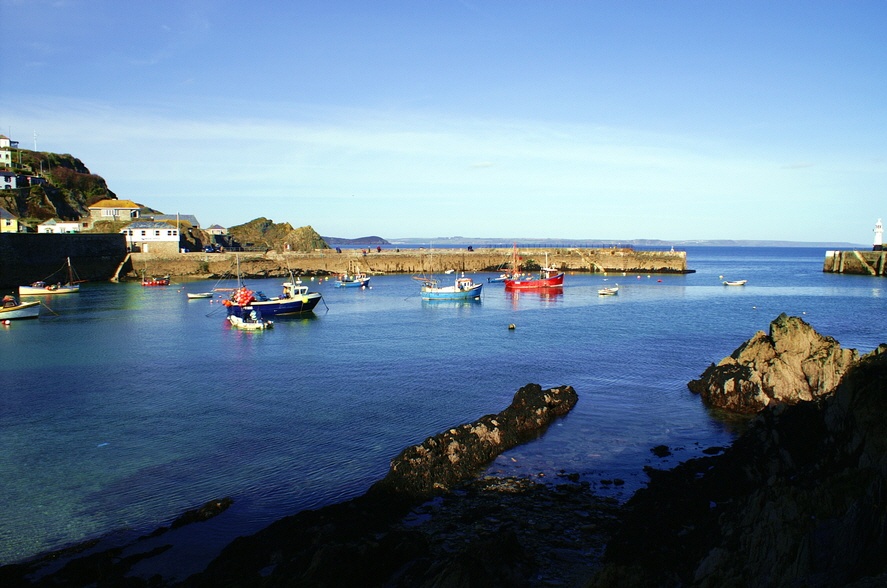 Mevagissey outer harbour.