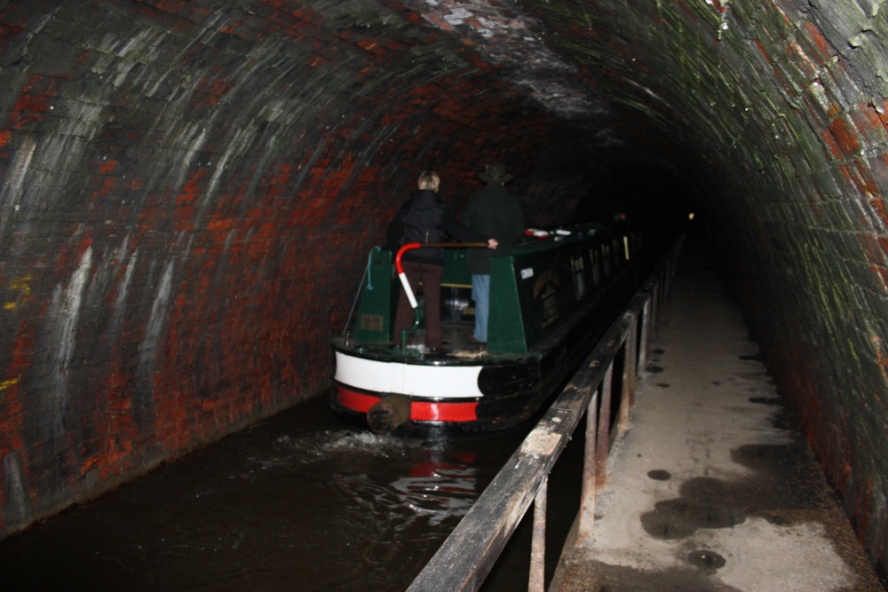 In the tunnel at Chirk.
