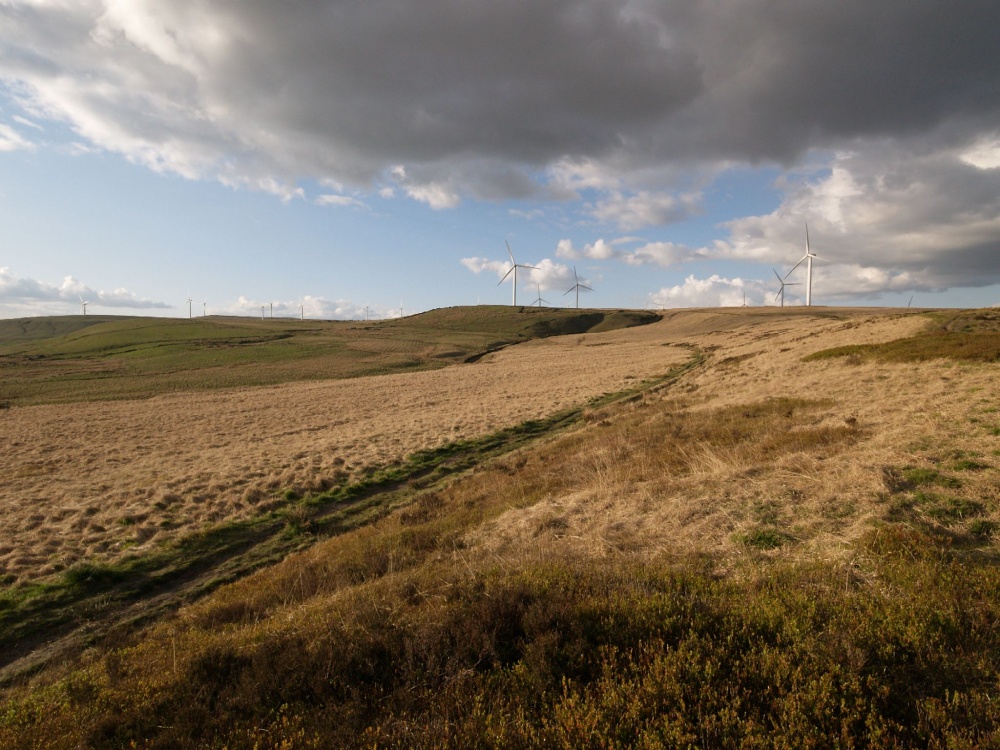 Windfarm on Knowl Moor, Cheesden, near Rochdale