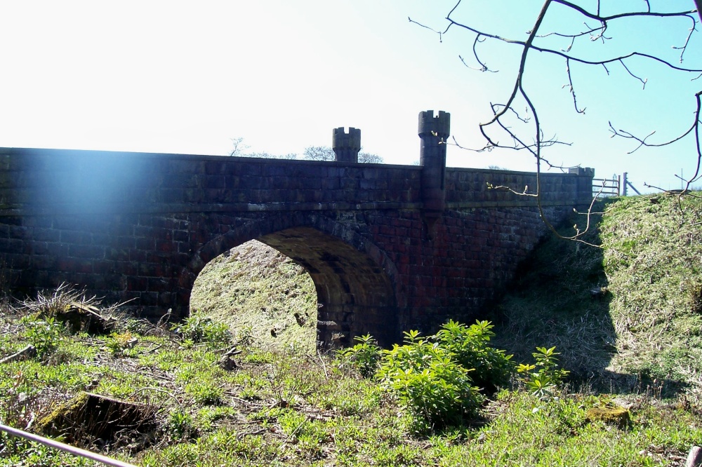 Photograph of The lower bridge at Turton Tower