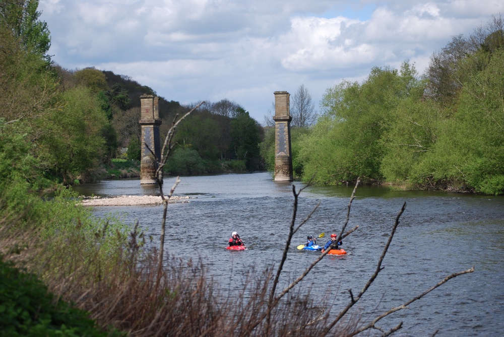 Canoes by Dowles Bridge