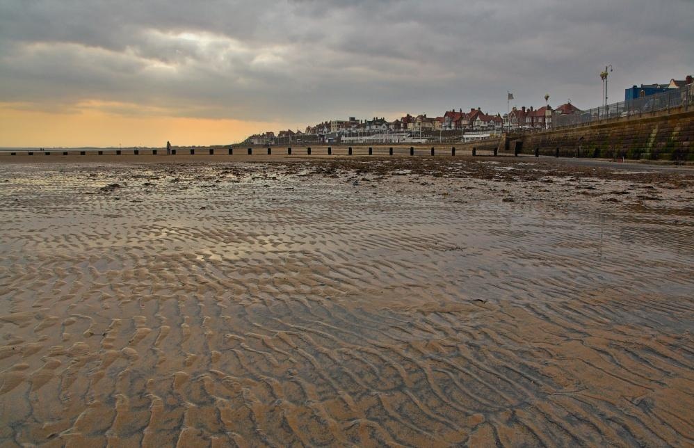 Bridlington beach in January