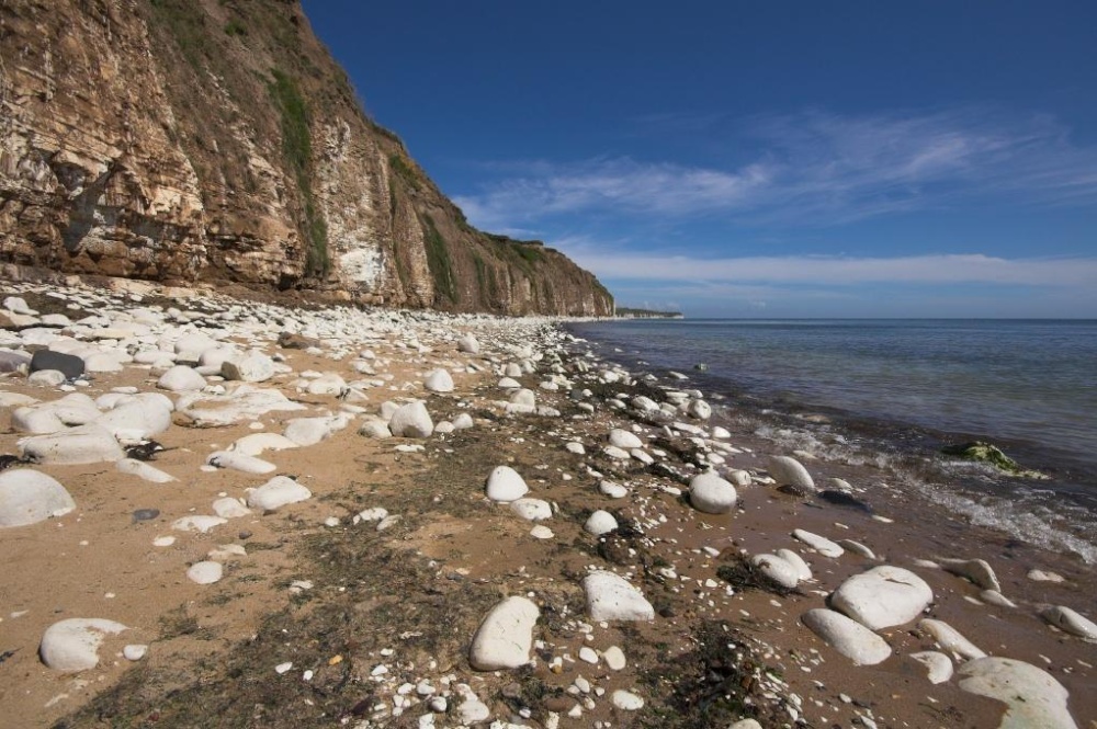 Photograph of Beach below Sewerby Hall