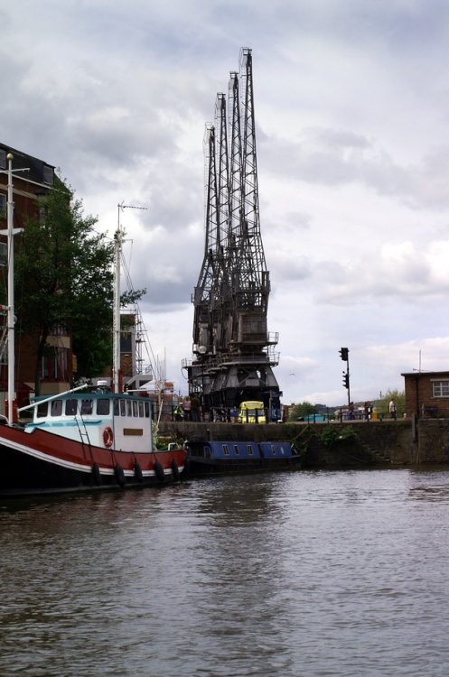 Cranes on the old docks.