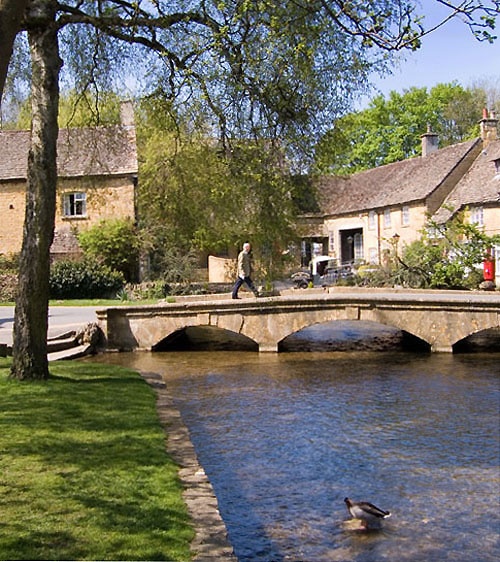 The River Windrush at Boughton-on-the-Water, Gloucestershire