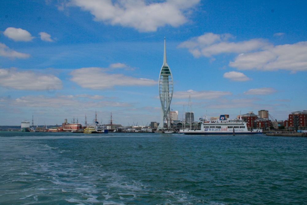 Leaving Portsmouth for the Isle of Wight
