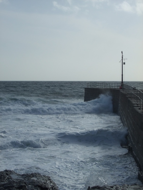 Harbour Wall at Porthleven, Cornwall
