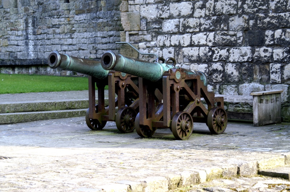 Cannons in the grounds. photo by Peter Evans