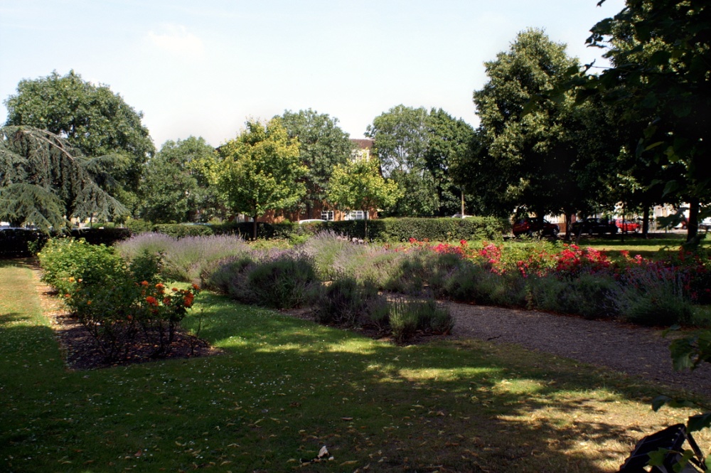 All thats left of the gardens. photo by Peter Evans