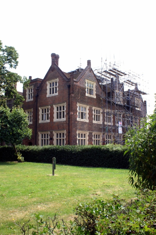 The front of the house.