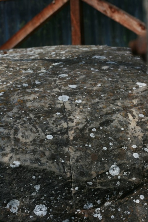 Glacial boulder outside the museum