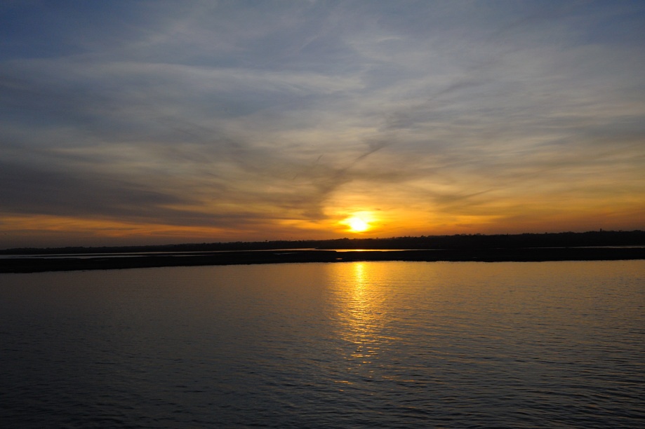 Photograph of Lymington river on aboard Wight Skye mid channel from Yarmouth