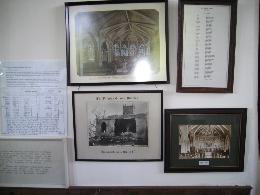 St Nicholas Church- war time damage