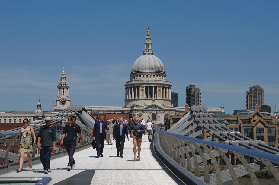 St. Paul's Cathedral from Millenium Bridge.