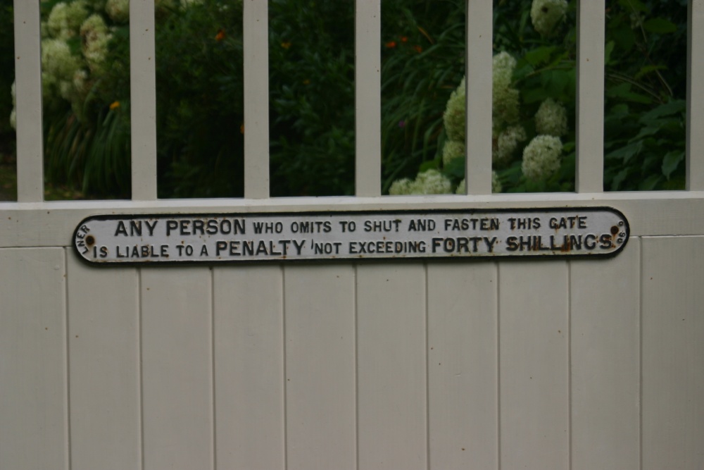 Gates near the old Derwent village