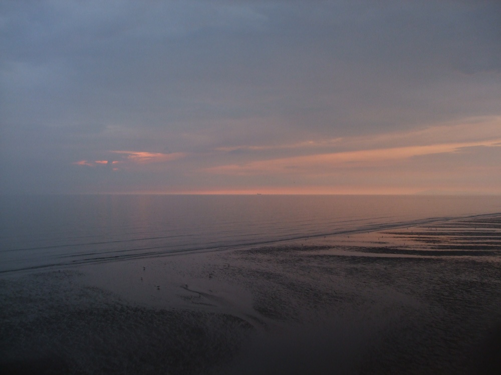 Start of a red sunset