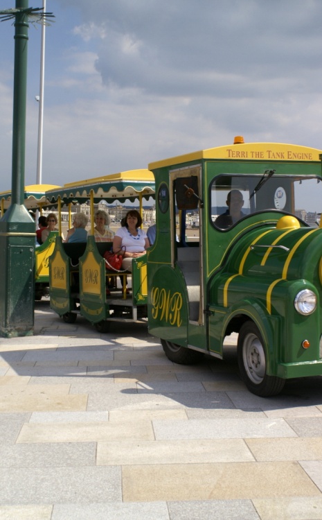 Here comes the land train.