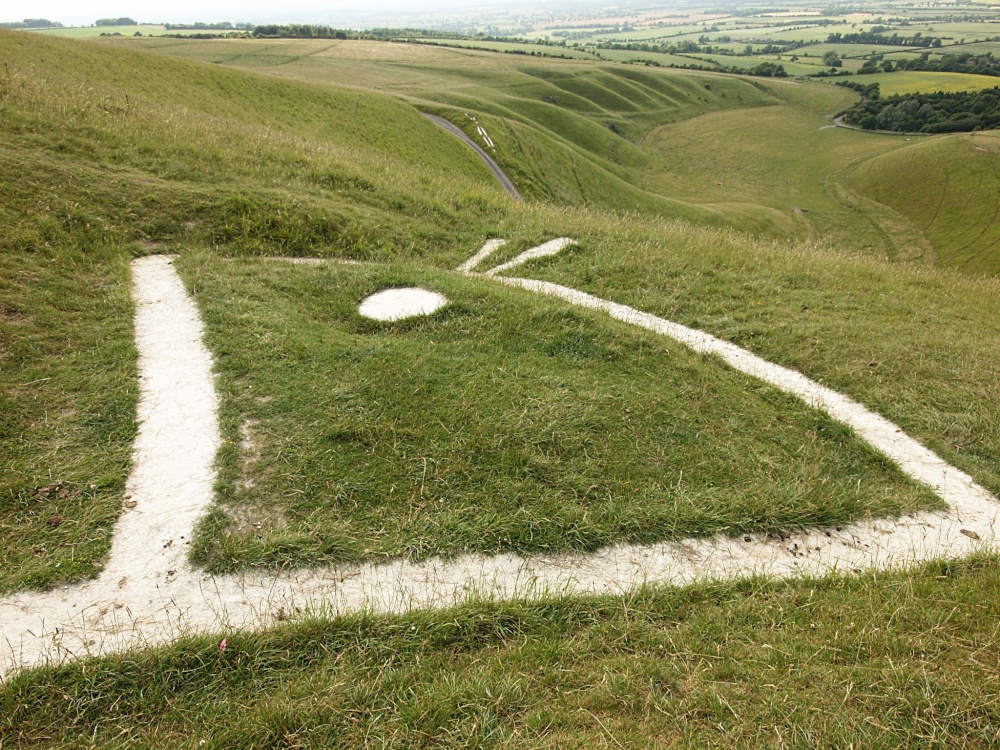 The White Horse's Head, Vale of White Horse, Uffington, Oxon. photo by Tony Tooth