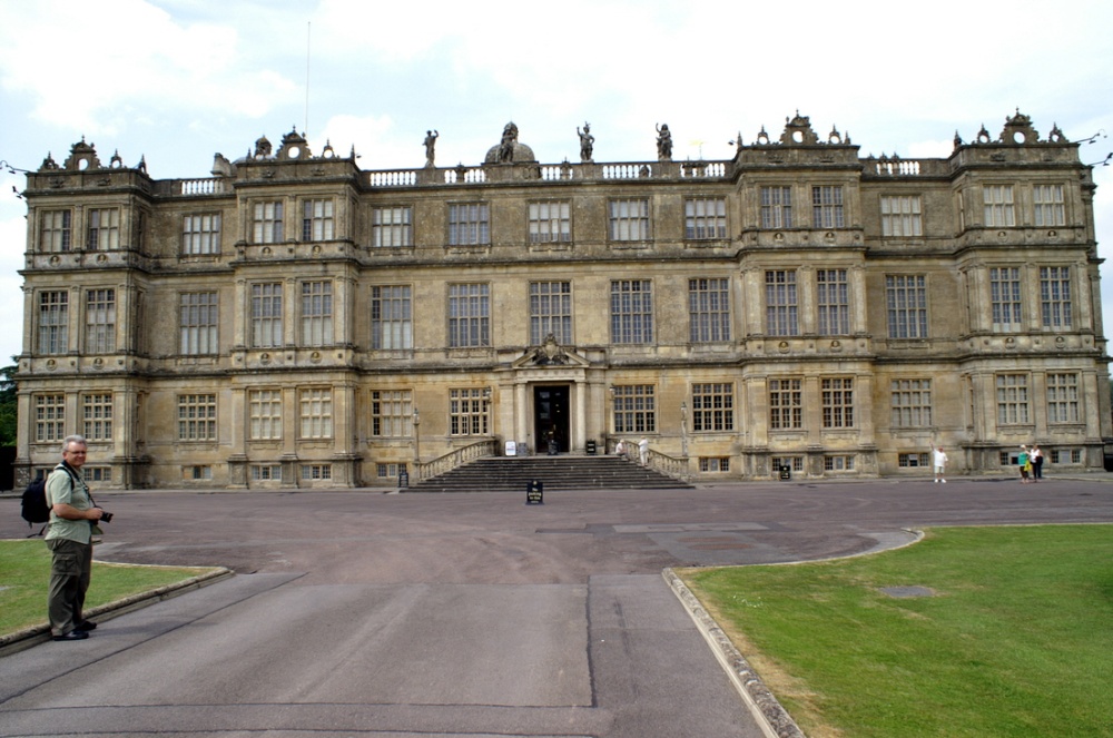 The front of the house.