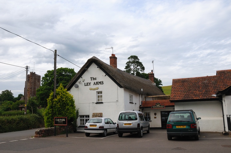 Photograph of Ley Arms Pub in village of Kenn Devon - Cloudy day in June 2009